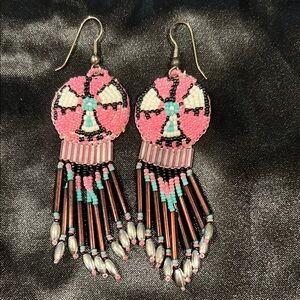 Handmade beaded earrings